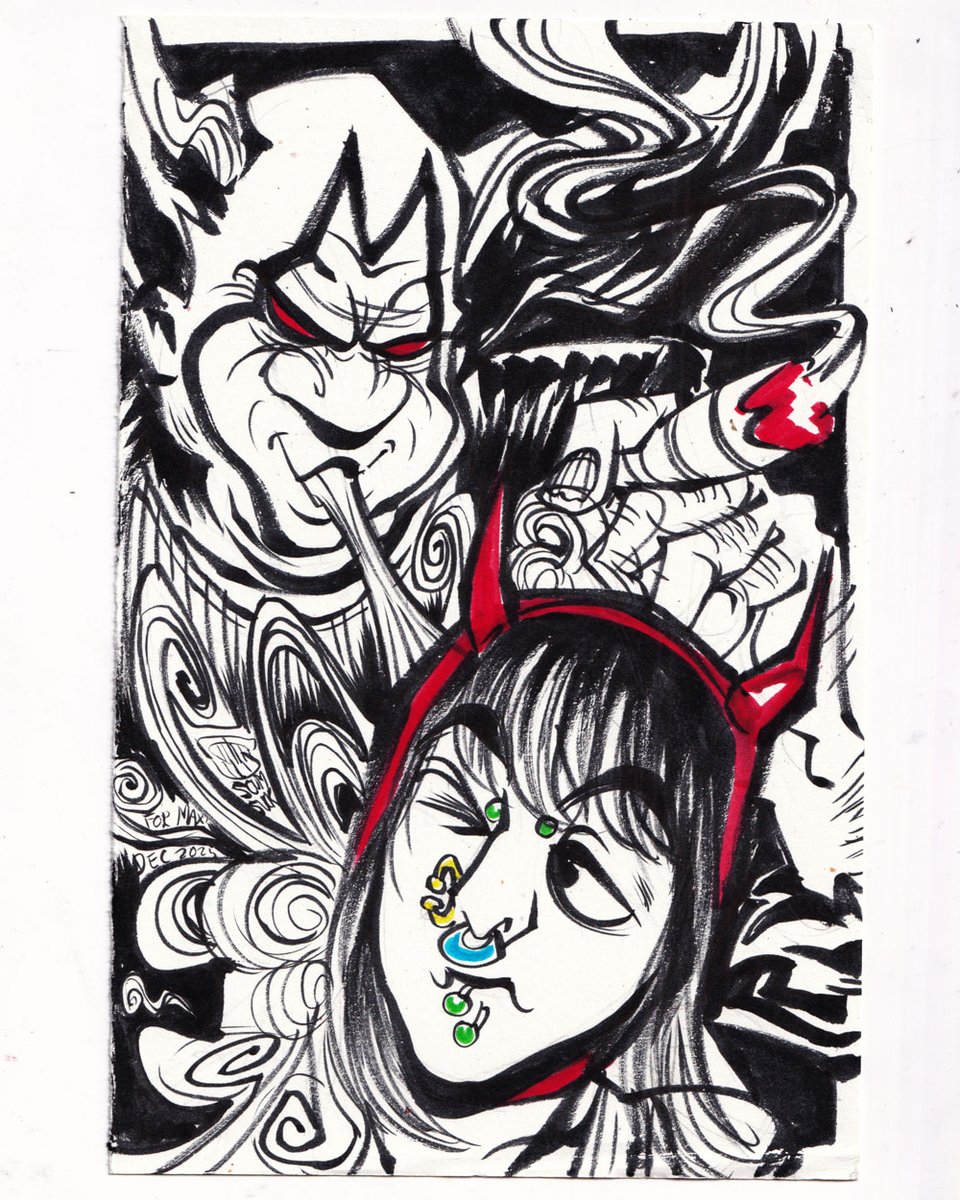 kofi requests for this month's sticker club subs!  
- rory peters and ash williams in lingerie
- deimos madness combat, 
- france and england hetalia
- violator from spawn and the requester

ko-fi.com/scumsuck