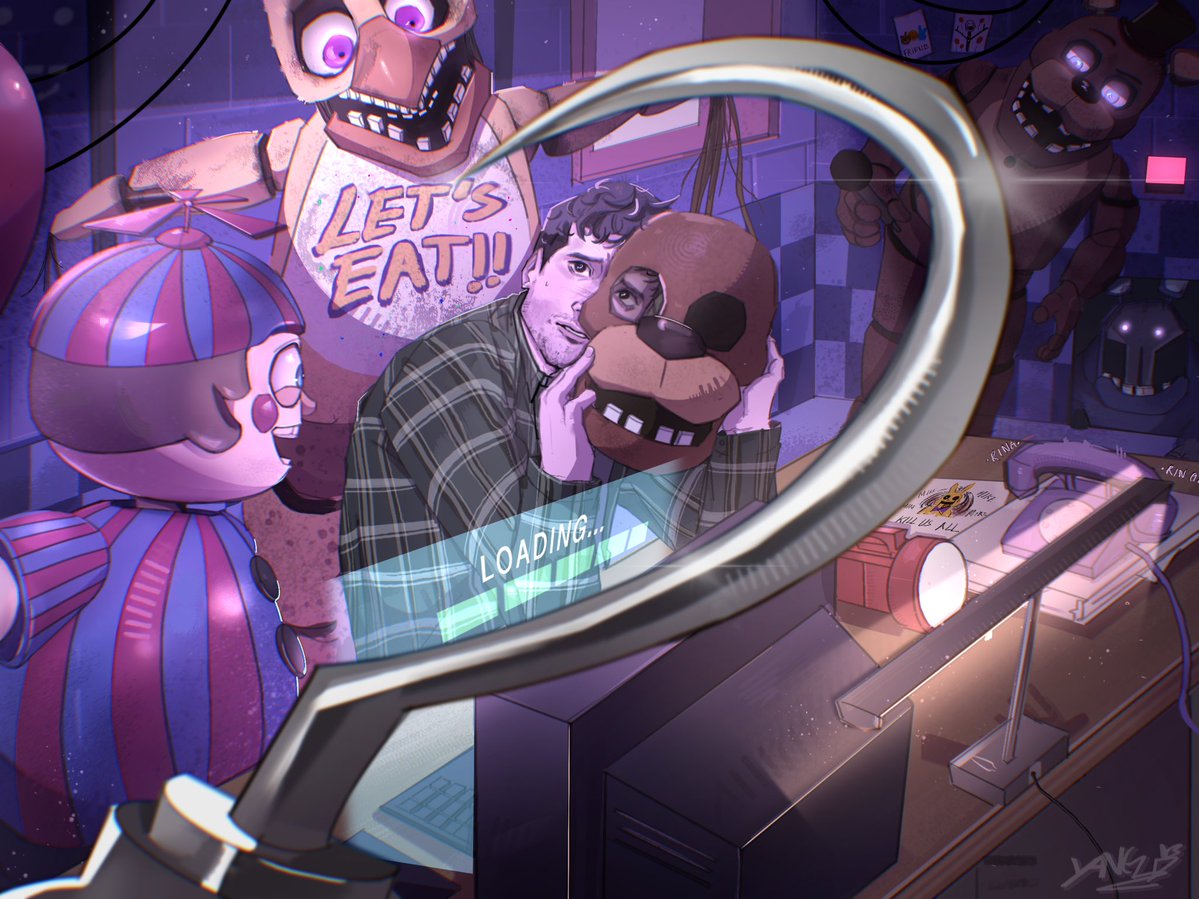 yangboo_'s tweet image. Mike kill us all #fnaf #fnaf2movie