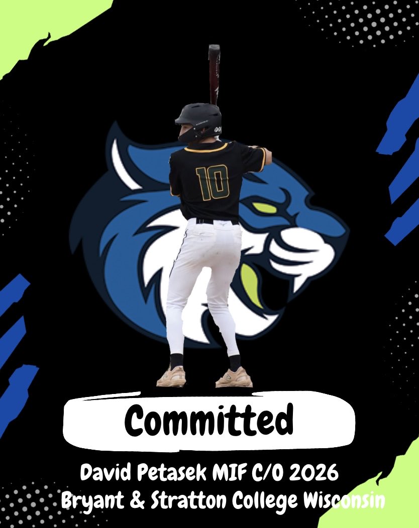 d_petasek's tweet image. I am blessed and excited to announce that I will be continuing my academic and athletic journey at Bryant &amp;amp; Stratton College in Wauwatosa. I want to thank Coach Tomter for the opportunity. A big thanks to God and everyone that has helped me on my journey. Roll Cats!