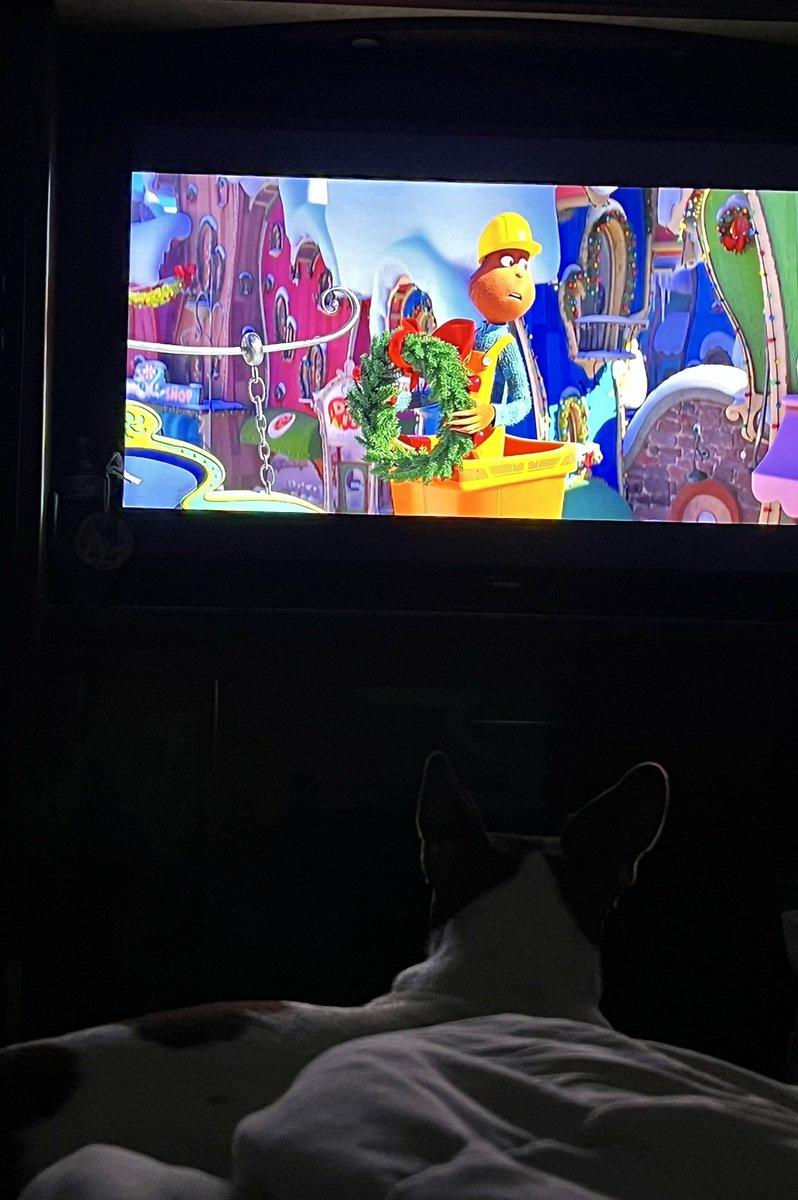 queen_bee337's tweet image. My dude is tuned into the Grinch.