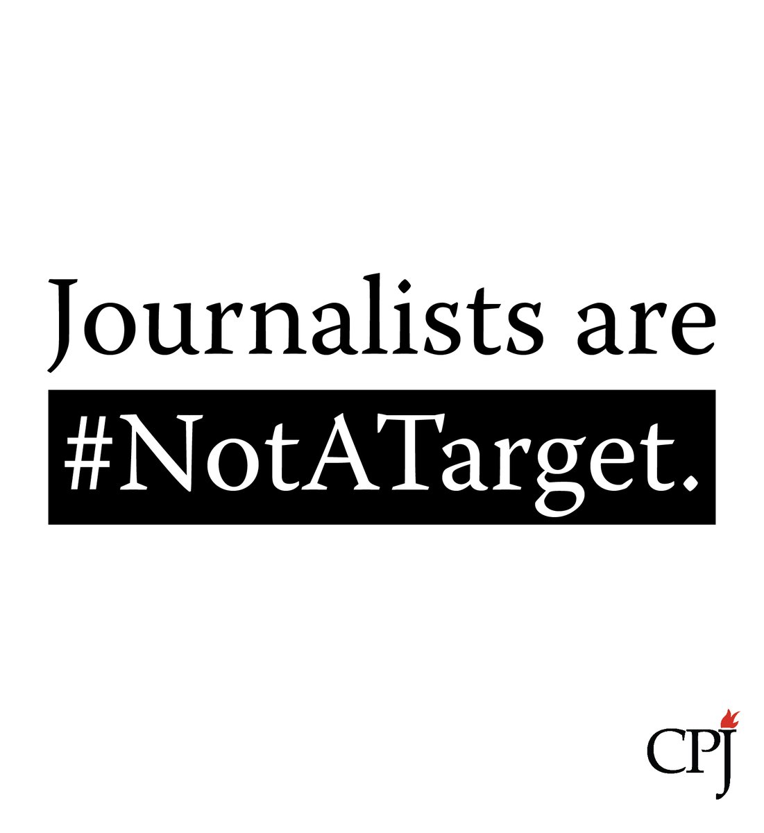 Journalists are civilians under international humanitarian law.

Facilities and equipment utilized for reporting and disseminating news are also civilian structures.

They must be respected and protected.

Journalists are #NotATarget.