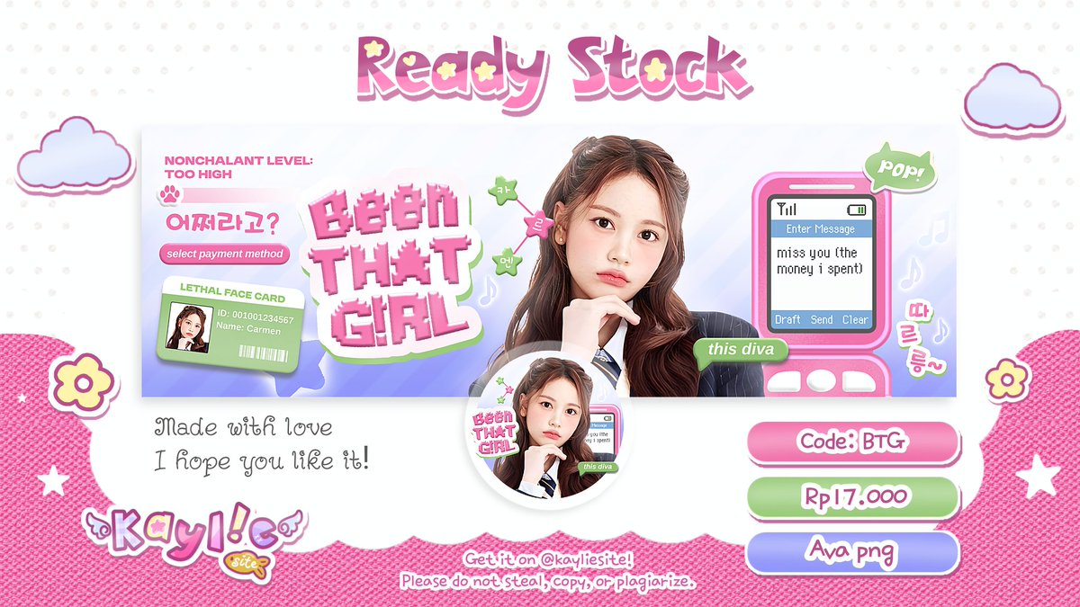 doruayaki's tweet image. Any interactions help, tysm 🎀

henlOoo 💓 aku masih ada 8 layout ready stock rs h2h yang bisa kalian jemput di @kayliesite 🌸 prici ada di pic, udah free re-text semua iaa ⭐️ yuk habiciiin 🛴🎒

Ian stella jiwoo carmen ye-on 
#zonauang