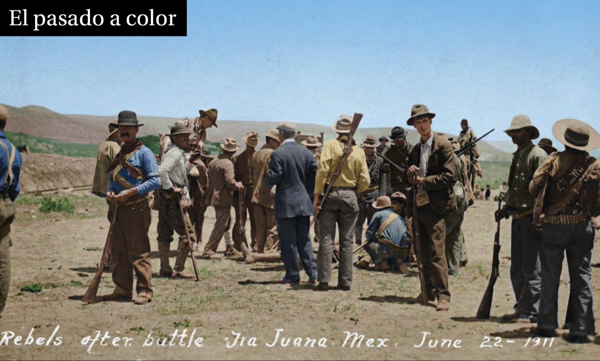 Una facción bastante interesante y de la que no se habla tanto ( al menos respecto a otras facciones revolucionarias) en la historia pública de la Revolución Mexicana: los magonistas.

Fotografía de fuerzas magonistas después de la segunda batalla de Tijuana en junio de 1911. En