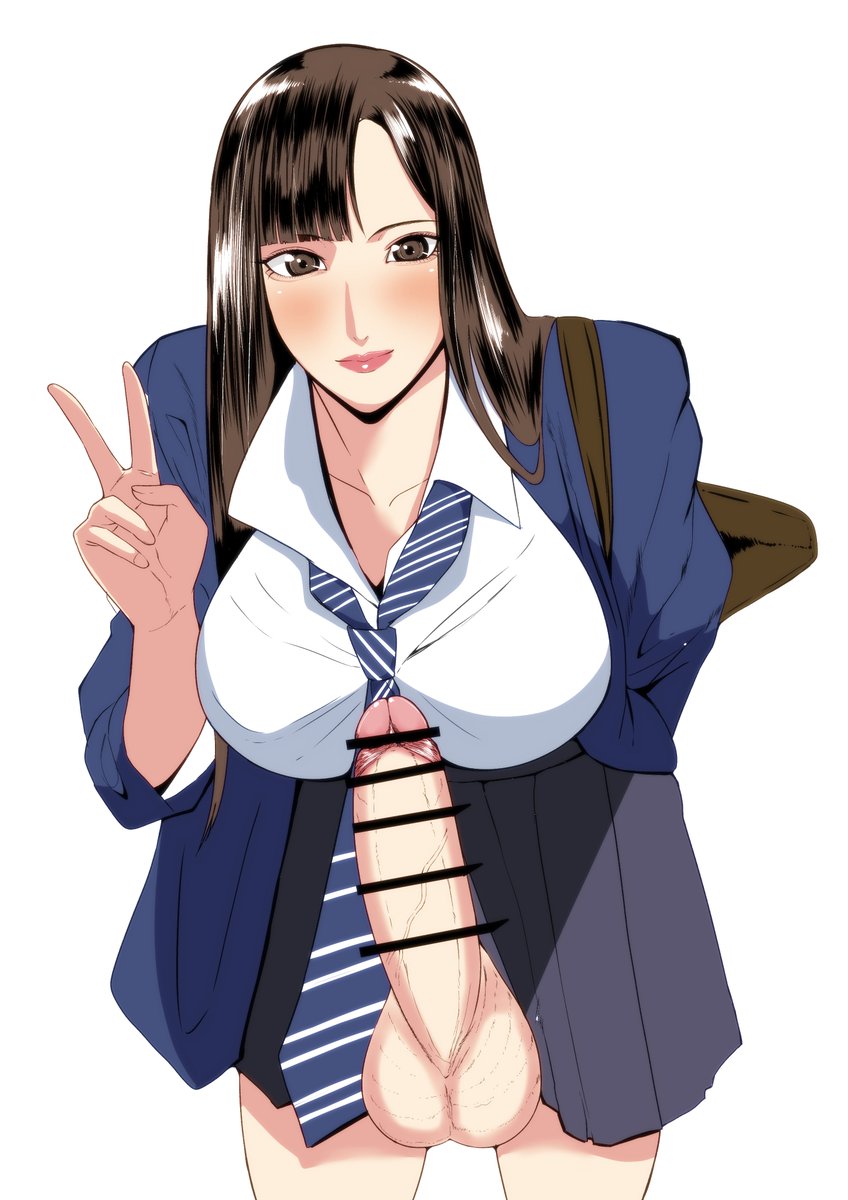 朝立ちを隠さないふたなりjk 