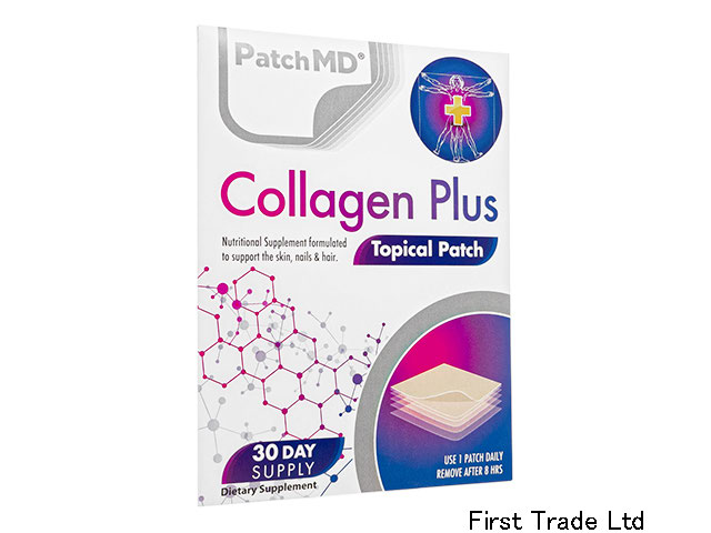FirstTrade_HK's tweet image. 【商品紹介】コラーゲンプラス30パッチ(パッチMD)
“貼るだけ美容”で話題のPatchMDシリーズから、コラーゲンケアに特化した30パッチタイプ。
✔️ 経皮吸収でムダなく美容成分をチャージ
✔️ 飲みにくい方・続けにくい方にも◎
✔️ ハリ・つやサポートでスキンケアの底上げに
#PatchMD #貼るサプリ #美容