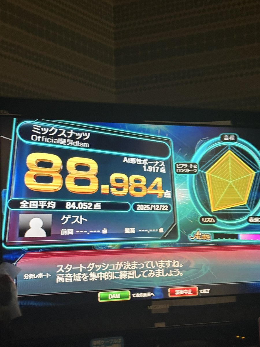 髭男どれも歌えないけどその中でも1番無理… とっておきも出来合いも