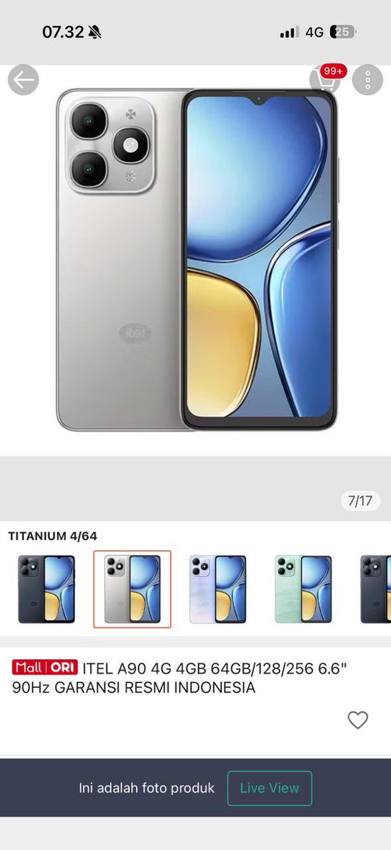 riskanuryulia's tweet photo. dijual Hp Itel 4/64gb warna silver, box belum dibuka hp masih baru. lokasi bandung. minat wa 08112447196 https://t.co/tFcNE3Lc4j