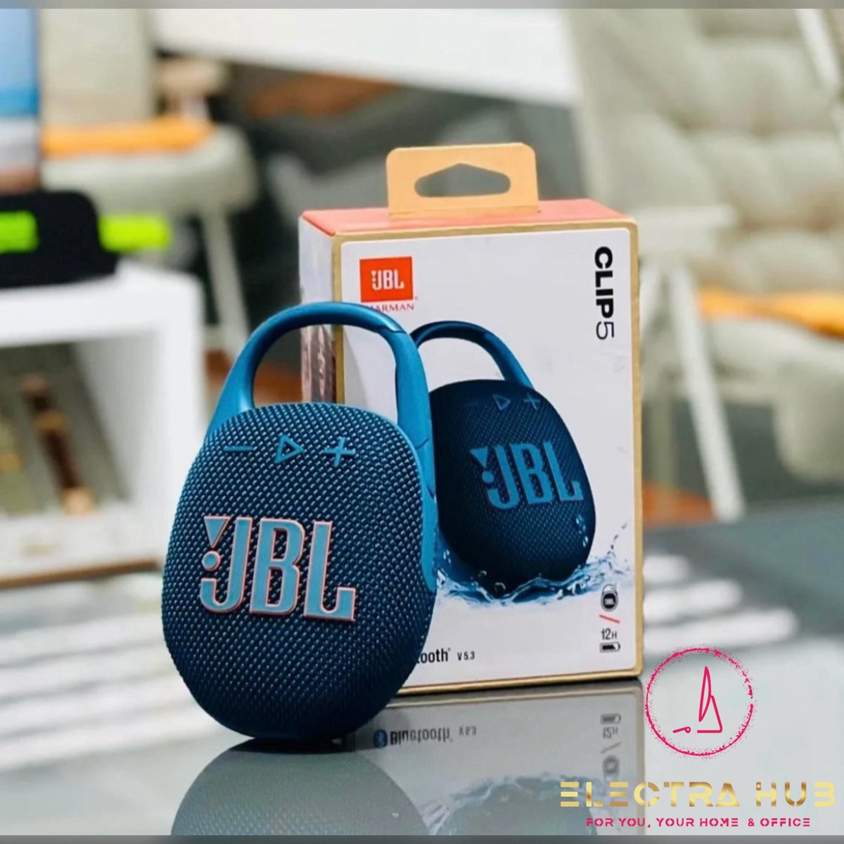 electrahub's tweet photo. JBL Clip 5 – Ultra-Portable Waterproof Bluetooth Speaker
*@ksh.6,999*
-0758842833 https://t.co/yhRB6o3lHm