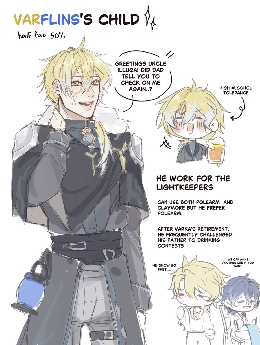 I'm not really good at styling characters clothes heheh but i really love varflins so I'll just drop this #Varflins