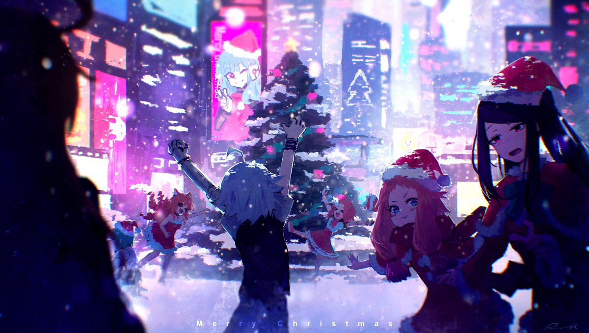 rnna_7's tweet image. 🎄Merry Christmas~~! 
still a few days away from Christmas tho lolll

High resolution ver of this drawing can be downloaded from my Kofi post O v &amp;lt;

Hope you all have a good holiday!

#va11halla #MerryChristmas