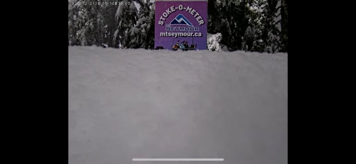 ElijahBman's tweet image. The Seymour snow measuring stick reads 50cm of snow. It was at around 15cm around midnight. So a further 35cm of snow today. Don’t forget these mountains saw 35-45cm on Thursday, and more Friday-sat. And more to come this week. Very good for the mountains. #bcstorm #bcsnow