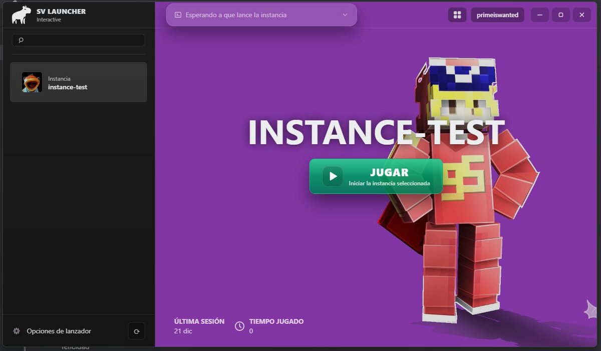 Comisiono este launcher que hice a 50$, se aceptan cambios en el diseño (con panel de instancias funcional)