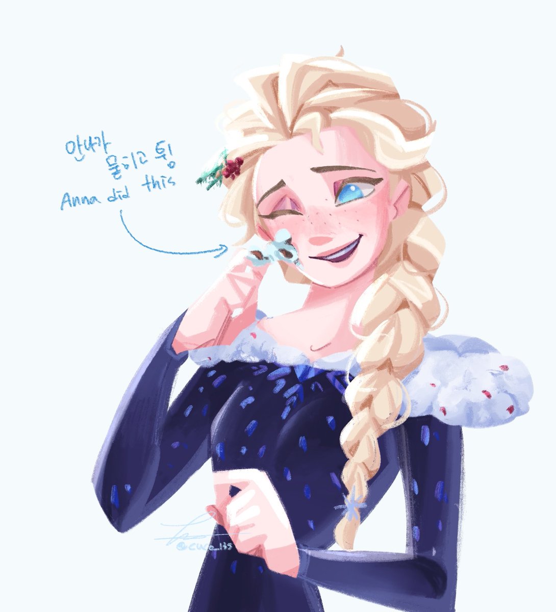 엘사 생일 축하해!!!

#エルサ生誕祭
#HappybirthdayElsa
#작은_눈송이의_커다란_기적
#Frozen #Elsa
