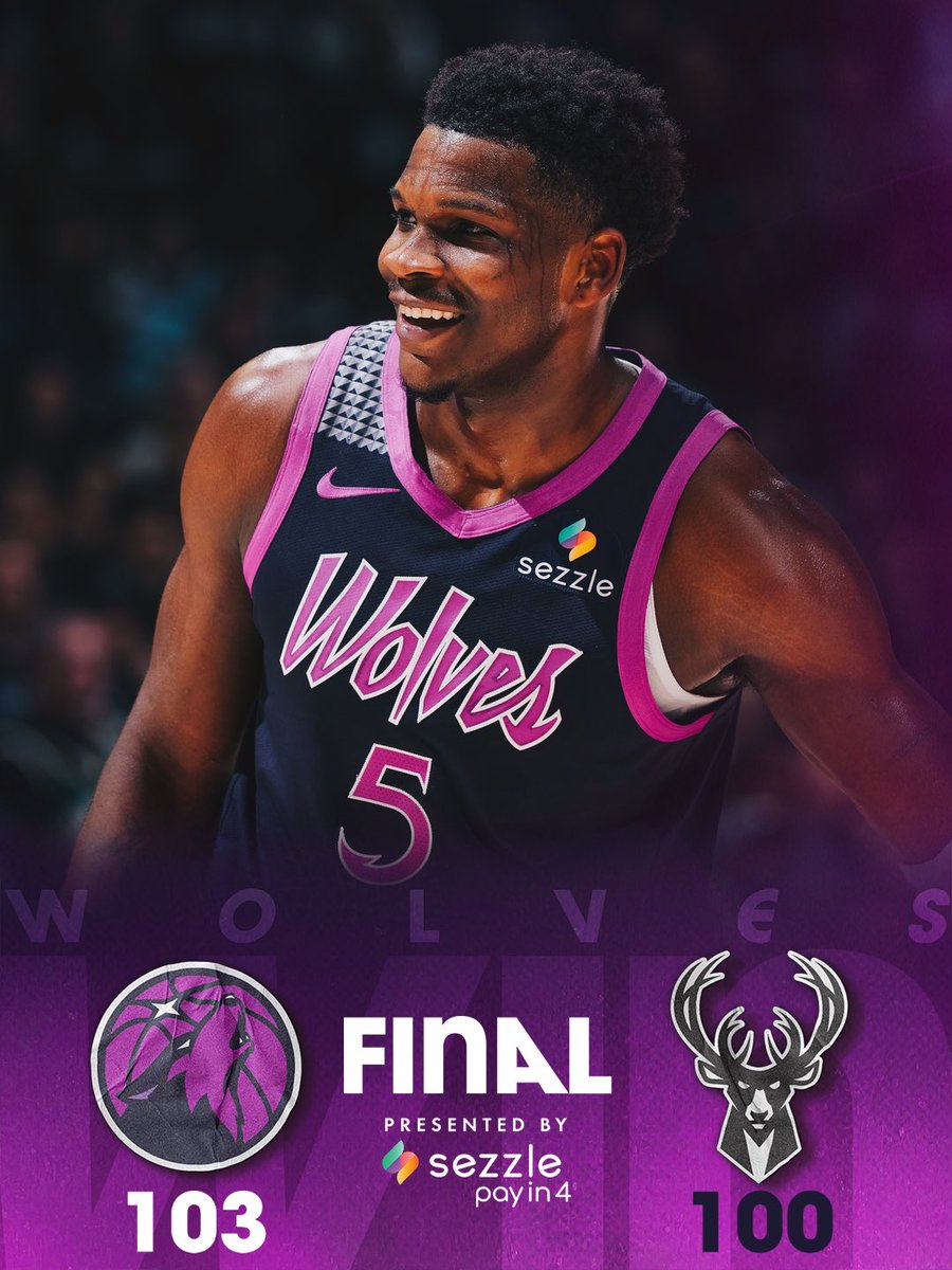 Timberwolves's tweet image. BACK-TO-BACK DUBS.