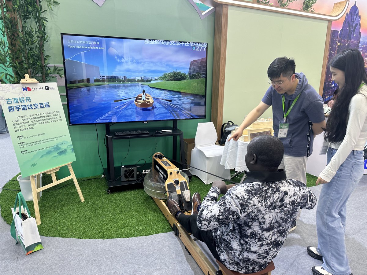 TravelNingbo's tweet image. Ningbo’s Digital Exhibition of Ancient Architecture made a splash at the 2025 China International Travel Mart, featuring the immersive digital game "Ancient Ferry &amp;amp; Light Boat" ,blending technology with cultural tourism.
#NingboAncientArchitecture #DigitalCulture