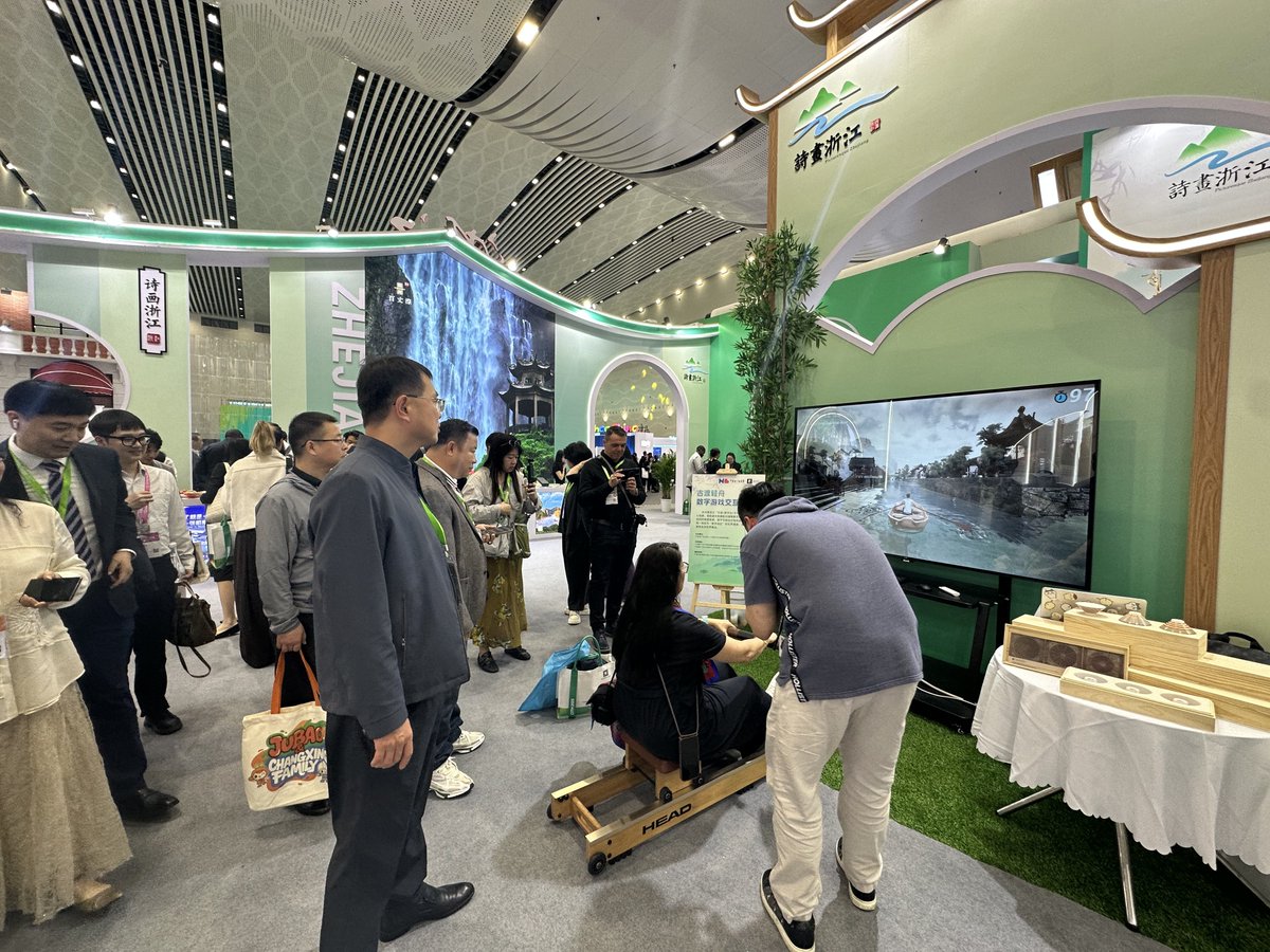 TravelNingbo's tweet image. Ningbo’s Digital Exhibition of Ancient Architecture made a splash at the 2025 China International Travel Mart, featuring the immersive digital game "Ancient Ferry &amp;amp; Light Boat" ,blending technology with cultural tourism.
#NingboAncientArchitecture #DigitalCulture