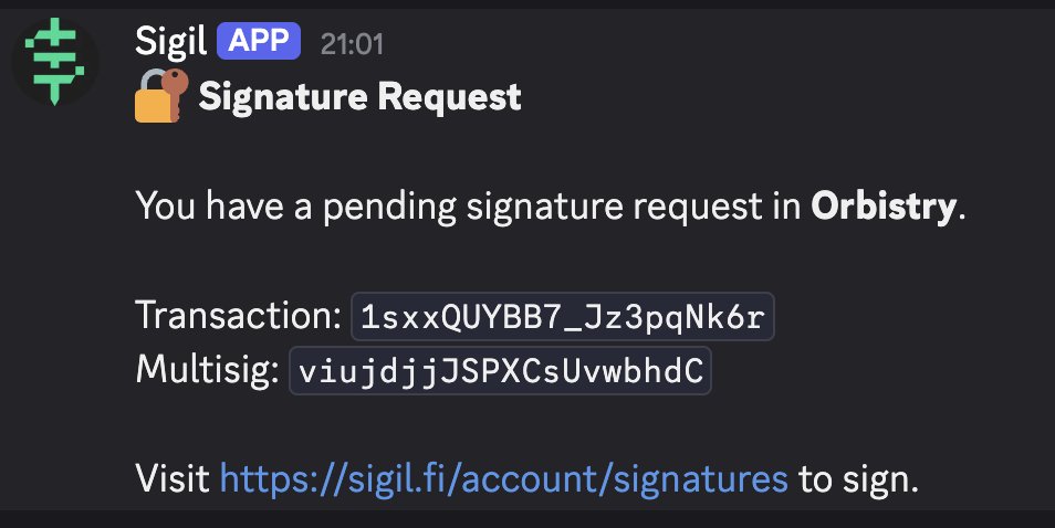 it's basically ready now, tomorrow I'll make a video showing how to use <a href="/sigil_fi/">Sigil</a> 
 
- realtime, no refresh button
- team based workflows
- email/discord notifications
- multiasset support
- use many wallets across multiple multisigs across multiple teams with a single profile