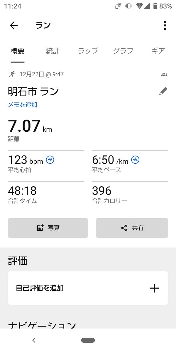 7k🏃‍♂️ 昨夜のビールが美味くて少々飲み過ぎたので、軽く汗を流して