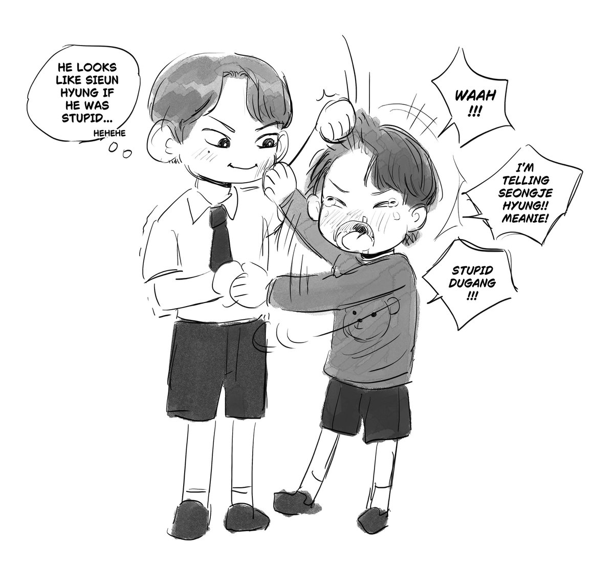 성제시은 | SJSE | sjse forced proximity because their little brothers (sugang and jooyoung) are frenemies