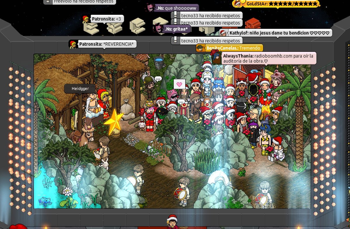 🎄✨ ¡Gracias por acompañarnos en la obra de teatro del nacimiento de Jesús en Habbo!

Que el 2026 nos encuentre juntos, compartiendo más eventos, alegría y comunidad junto a <a href="/RadioboomES/">RadioBoomHB</a>  🤍