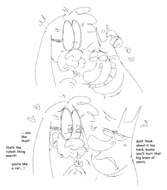 horn scratches. Ough