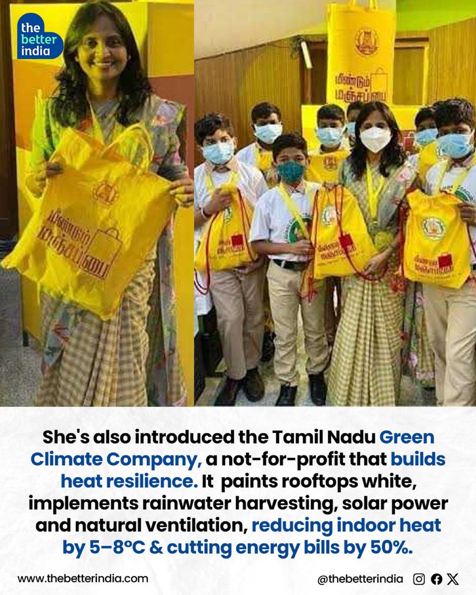 anandmahindra's tweet image. In a world that loves quick wins, Supriya is a reminder that decades of steady public service can move mountains.

She’s been named a UNEP “Champion of the Earth” (2025), the UN’s highest environmental honour.  

And what I admire most is the consistency: long before plastic bans…