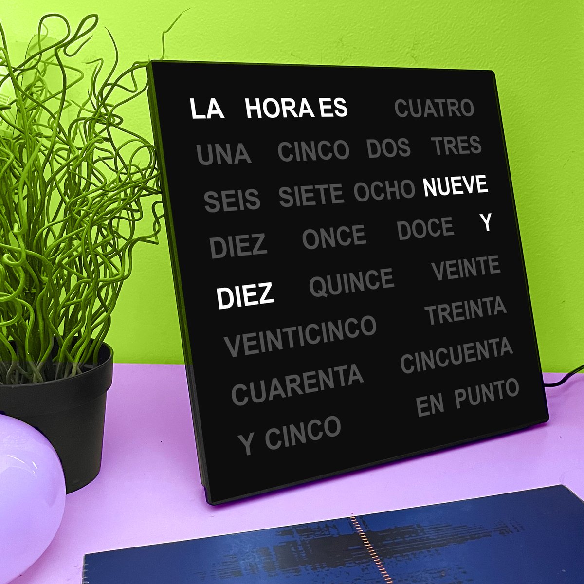 enapy_store's tweet image. ENAPY Spanish  Language Word Clock on Sale  - LED Text Display - Dual-Voltage Plug (110-240V) -  A Unique Gift Item - 28cm X 28cm X 3cm (11" X 11" X 1.1")          
.    
enapystore.etsy.com/listing/149517…
.
#Spanish #Miami #DeskClock #SpanishClock #etsyspain #etsymexico