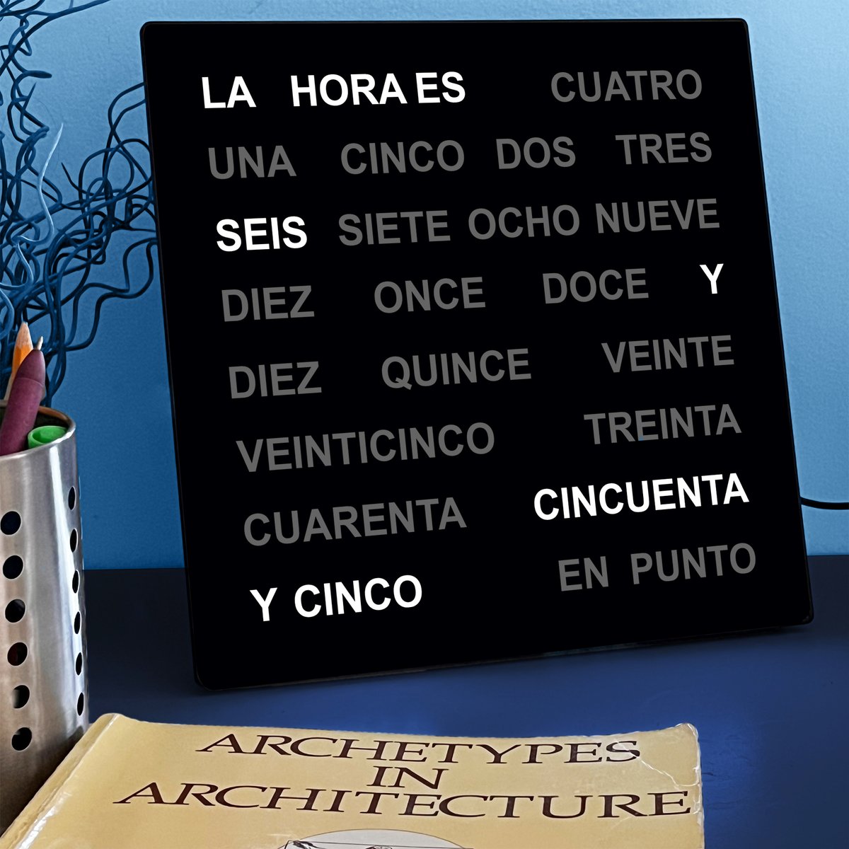 enapy_store's tweet image. ENAPY Spanish  Language Word Clock on Sale  - LED Text Display - Dual-Voltage Plug (110-240V) -  A Unique Gift Item - 28cm X 28cm X 3cm (11" X 11" X 1.1")          
.    
enapystore.etsy.com/listing/149517…
.
#Spanish #Miami #DeskClock #SpanishClock #etsyspain #etsymexico