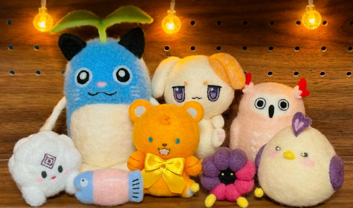 羊毛フェルトで今まで作ったにじさんじマスコットさんたち