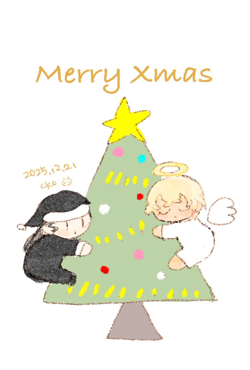 プラバンは色が濃くなっていたので、元の絵はこんな感じでした！🎅🎄👼ライバボ⭐️
昨日はお疲れ様でした💓いっぱいお立ち寄りいただいて涙です🥲💓ありがとうございました！