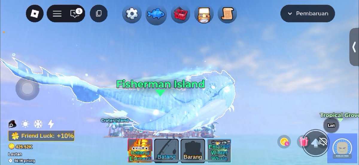 roblox_fess's tweet image. infoin spot  sc ice breaker dimana guys 🎣ini foto dari live orang gagah bener, sama kaya frostborn !roblox