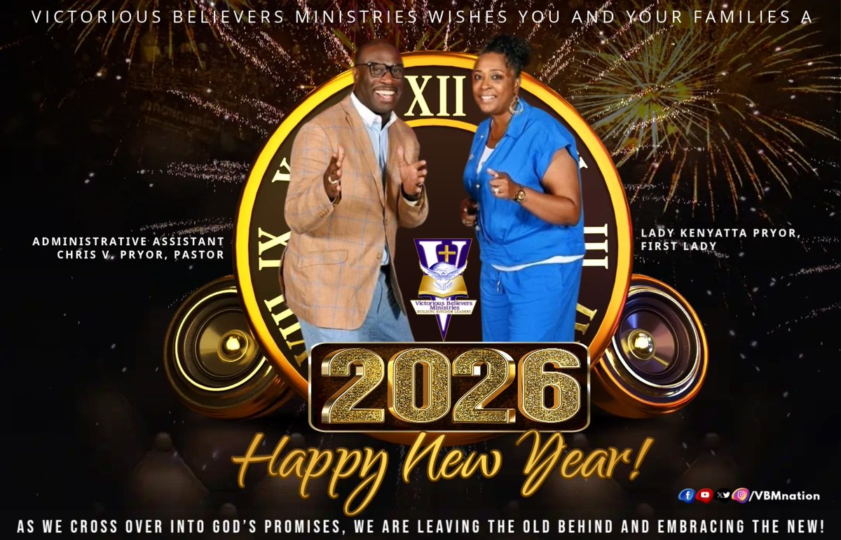 VBMnation's tweet photo. The #VBMnation is wishing everyone a safe and prosperous New Year! As we cross over into this new year of God’s promises, WE ARE leaving the old behind and embracing the new! Remember to celebrate the great things Jesus Christ has done!
Make lasting memories with your families. https://t.co/JgfRnvMdw0