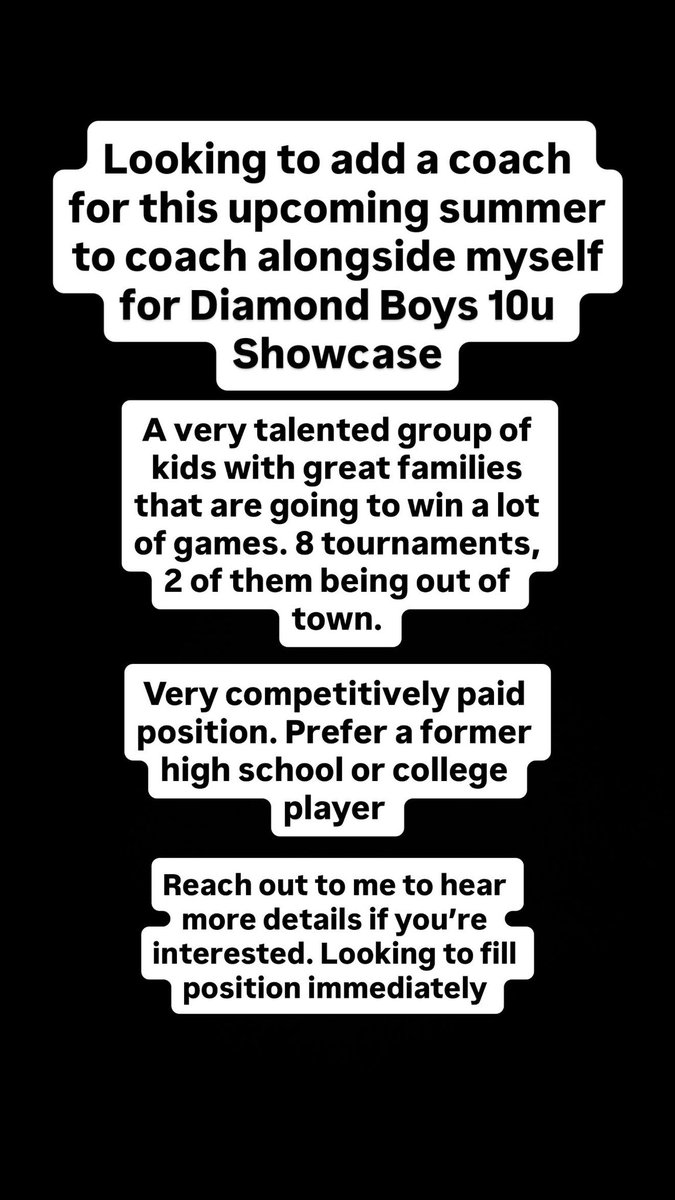 CollinMinor's tweet photo. Come be apart of something special ⚾️ https://t.co/xXCByRiDdZ