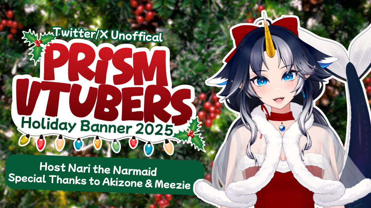 Calling #PrismCustomizableVtuber with Winter/Holiday outfits! I am putting up a new banner for the unofficial Prism Vtubers List to celebrate the 2.0 update. 🥳 Drop or DM a transparent png of your Prism model from the stomach up. Please remove bulky items like tails so we can