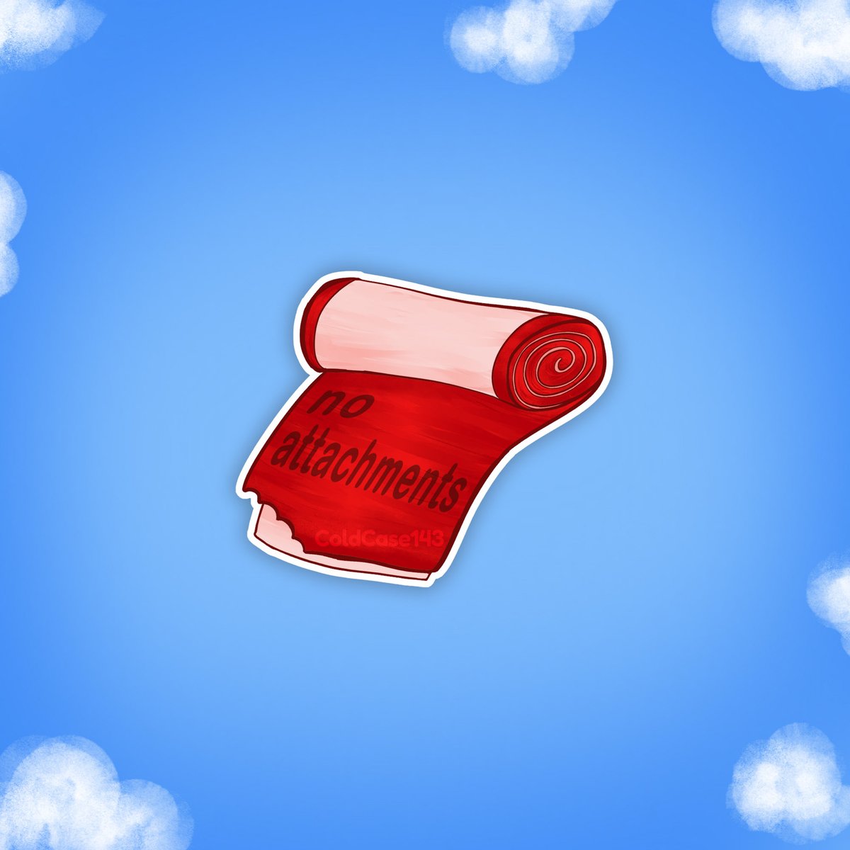 ockleibi's tweet image. no attachments fruit roll-up 🍓

cutieful sticker by @ColdCase143!!!