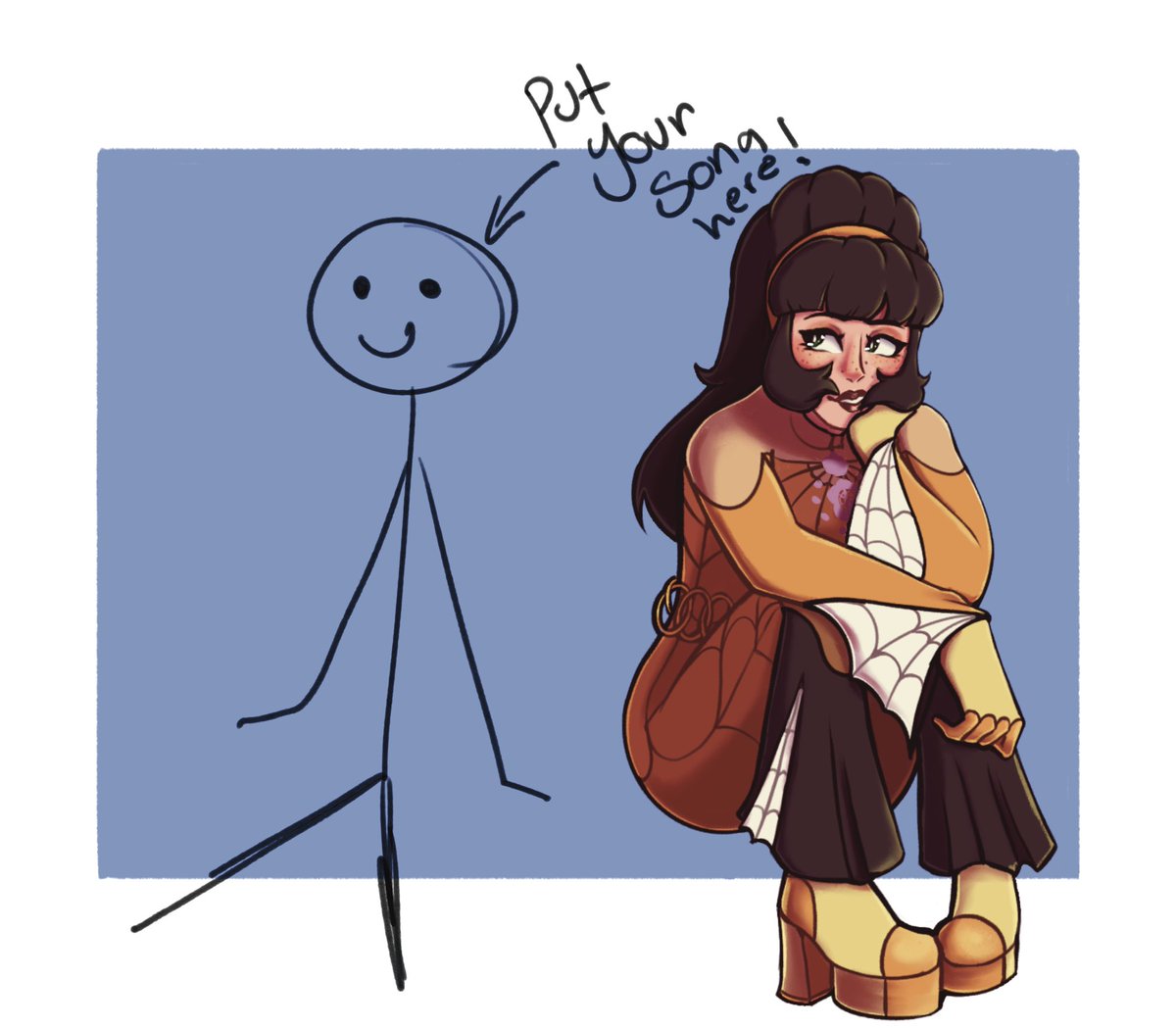 COLLAB TIME AGAIN!! I want to see our SpiderSonas hanging out!!!! 
Files below, no deadline, just do it whenever! 

#spidersona