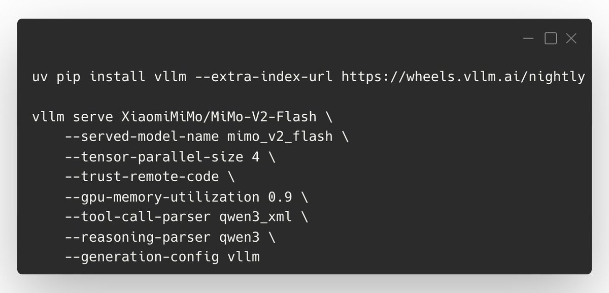 MiMo vLLM command