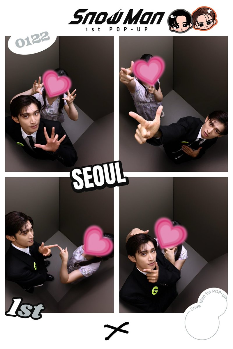 スノのポップアップ、韓国で撮ったプリクラ📷 本当時間ない✌️ 写真