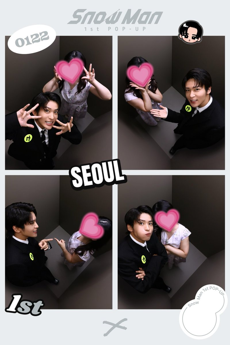 スノのポップアップ、韓国で撮ったプリクラ📷 本当時間ない✌️ 写真