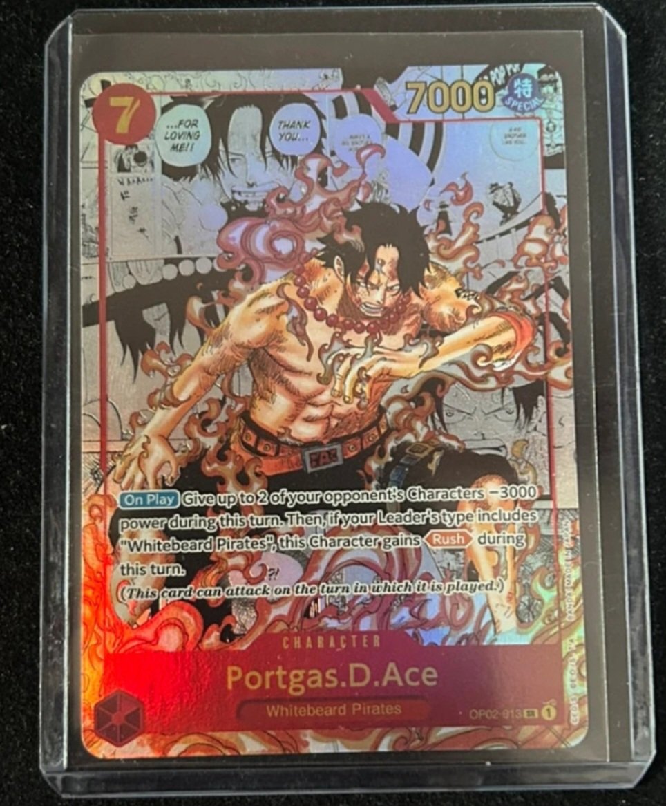 🚨 OP02-013 Manga Ace Price Action Alert! 🔥
This Portgas D. Ace beast has been climbing!
Sept '25: ~$729 market price
Dec '25: $991 NM Foil on TCGP
Recent raw sales up to $1,601
PSA 10 hit $2,100!
Hype or bubble? Collectors, what's your take? #OnePieceTCG #OPTCG #TradingCards