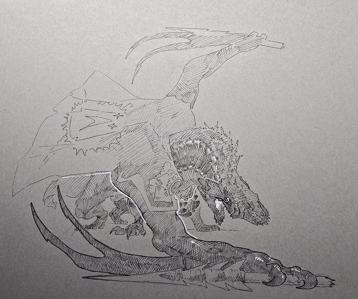 JonahJavalina's tweet image. In honor of title update 4.
Ive drawn gogblades again.