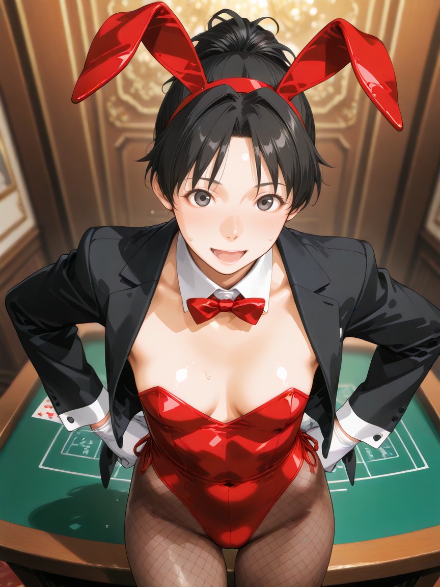 カズ様の専用ページ♡ 月曜バニーです🐰 正統派カジノバニー SFW illustration