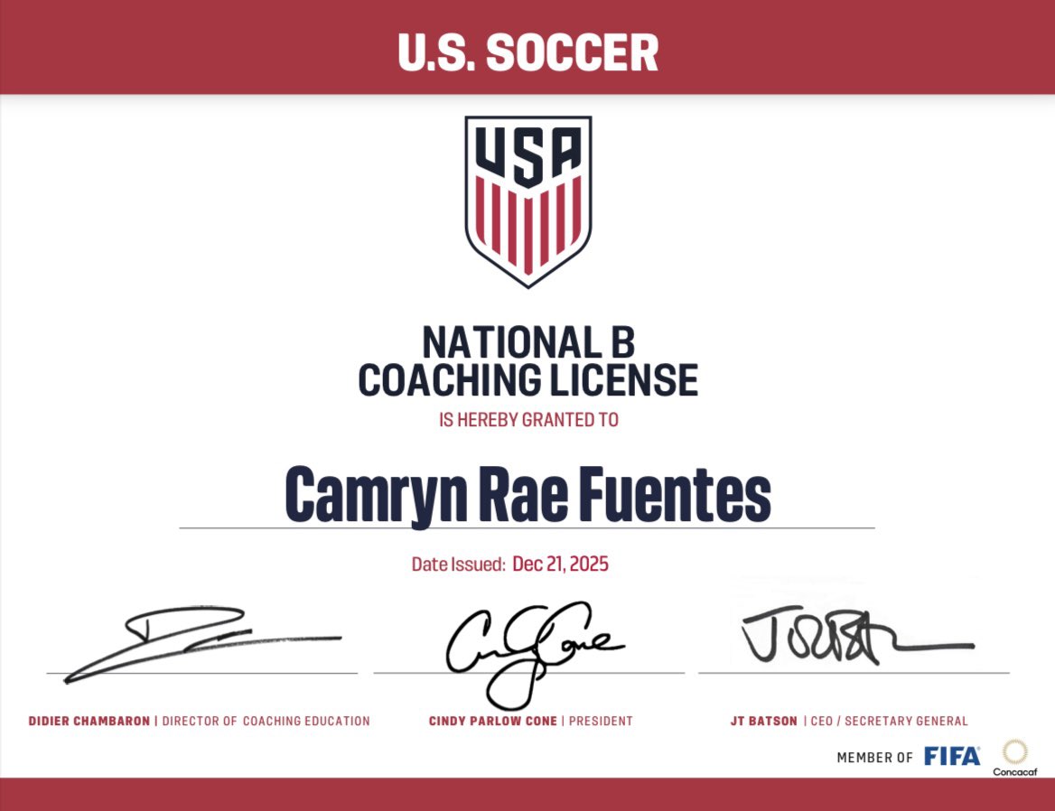 Csocha8's tweet image. Finished my B-License! ✅⚽️ Grateful for the experience, the people, and everything I’ve learned 🙌🏽