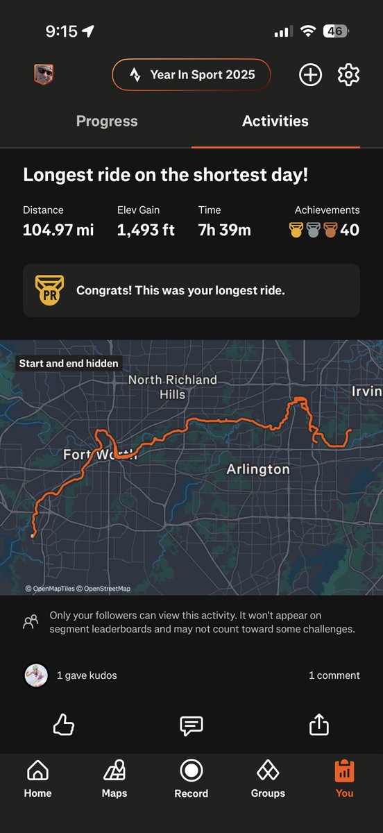 RidgecraftG's tweet photo. Days like today are why #Ridgecraft exists. 105 miles of gravel and pavement, and the gear faded into the background - in the best possible way. #gravel #cycling #fortworth https://t.co/sQgfqU8U90