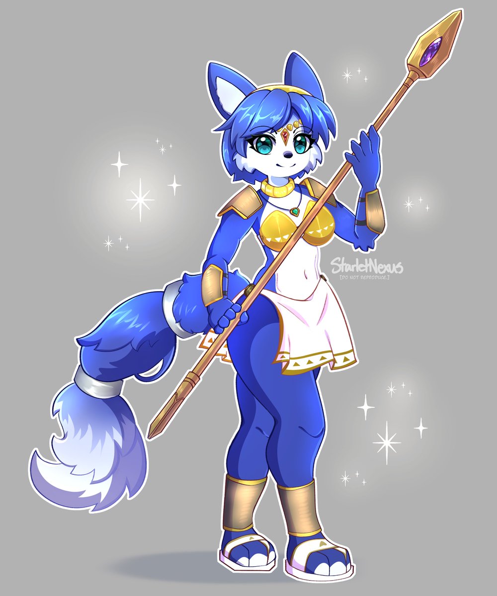 Krystal from Star Fox~
Had fun drawing her ^^