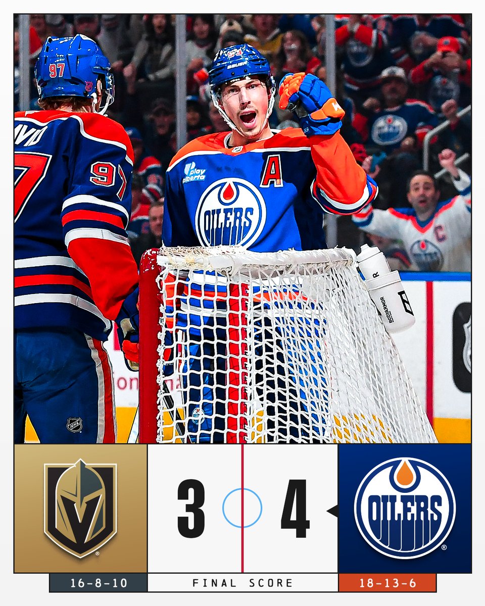 Another two points for the <a href="/EdmontonOilers/">Edmonton Oilers</a>! ✌️