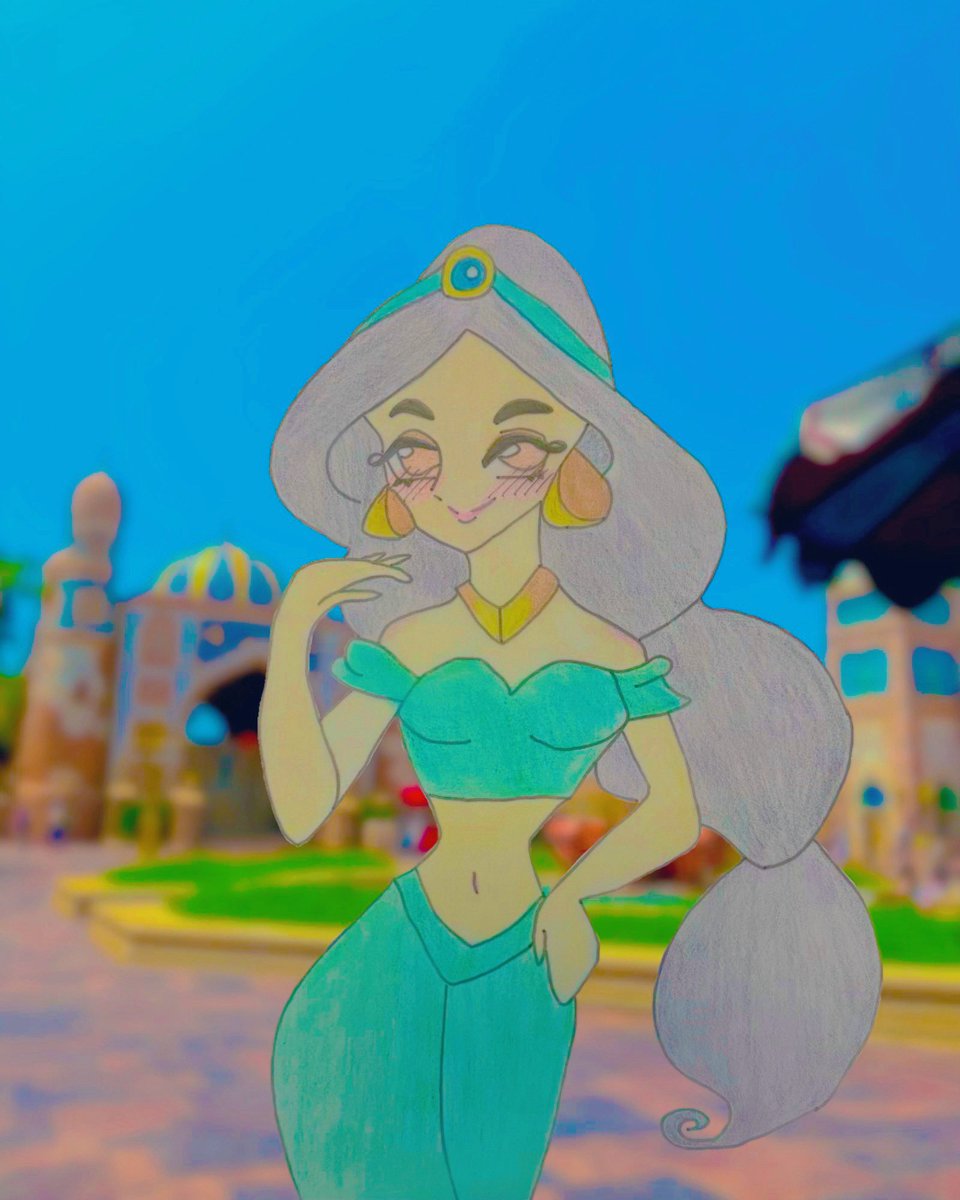 ジャスミン🪷 #イラスト #ジャスミン