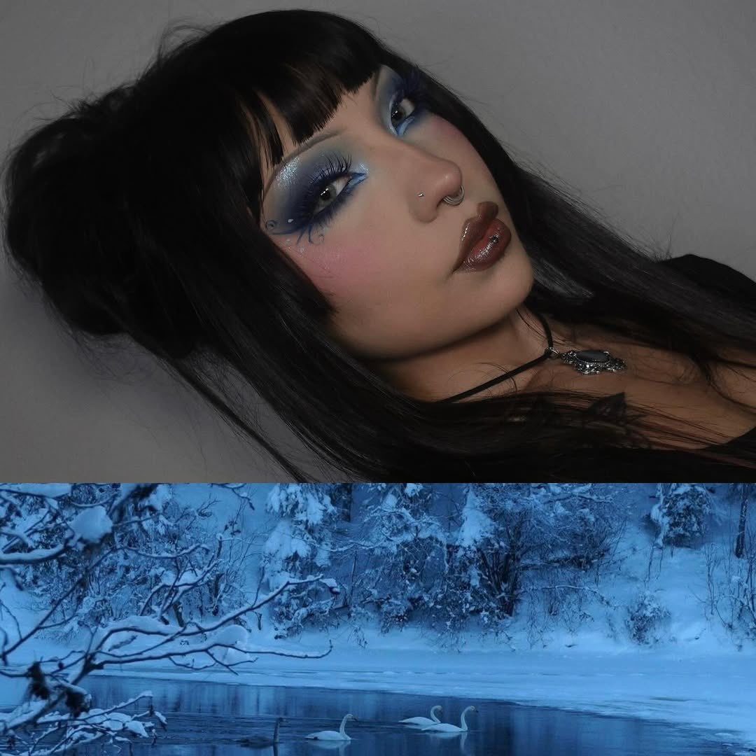 sugarpillmakeup's tweet photo. ❄️ @princ3ssscissorhands is sweet snow fairy perfection in Hypnotic icy blue eyeshadow! #sugarpill #icequeen #wintermakeup https://t.co/yLDnVR4j7r