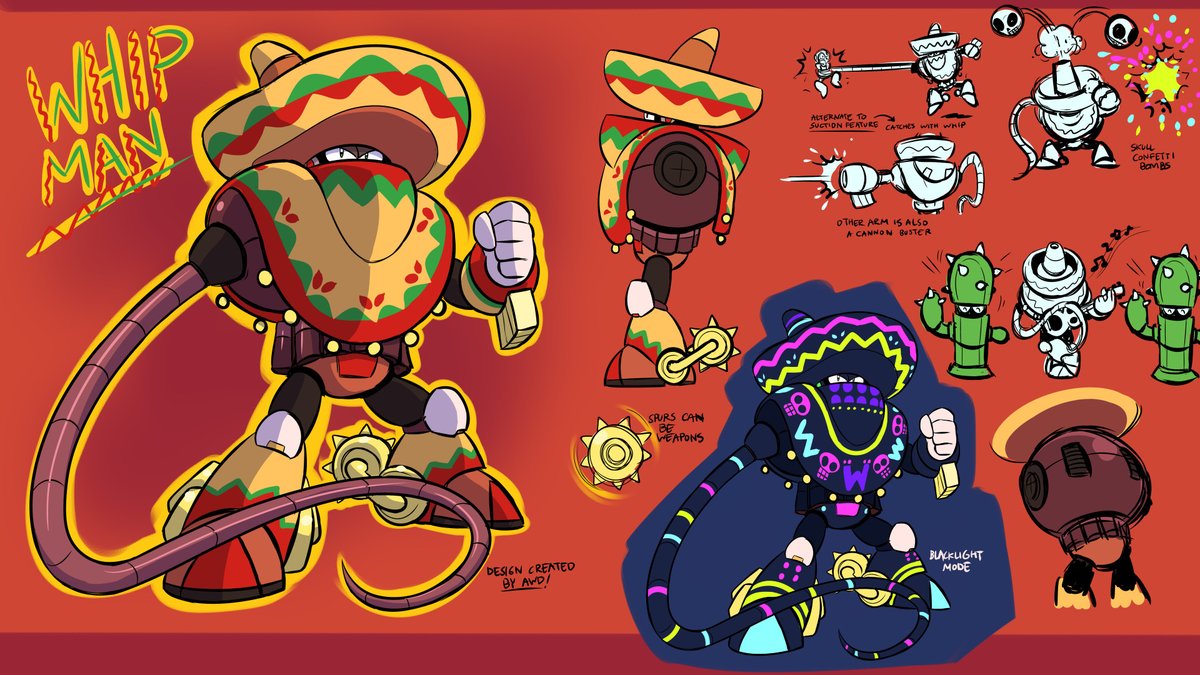 AWDtwit's tweet photo. Design by me, AWD! Whip Man! The Desert Bandit Robot! Entry for The Mega Man Dual Override Robot Master Contest #MegaManDO #DesignARobotMaster @MegaMan https://t.co/64xMMo2Tdl