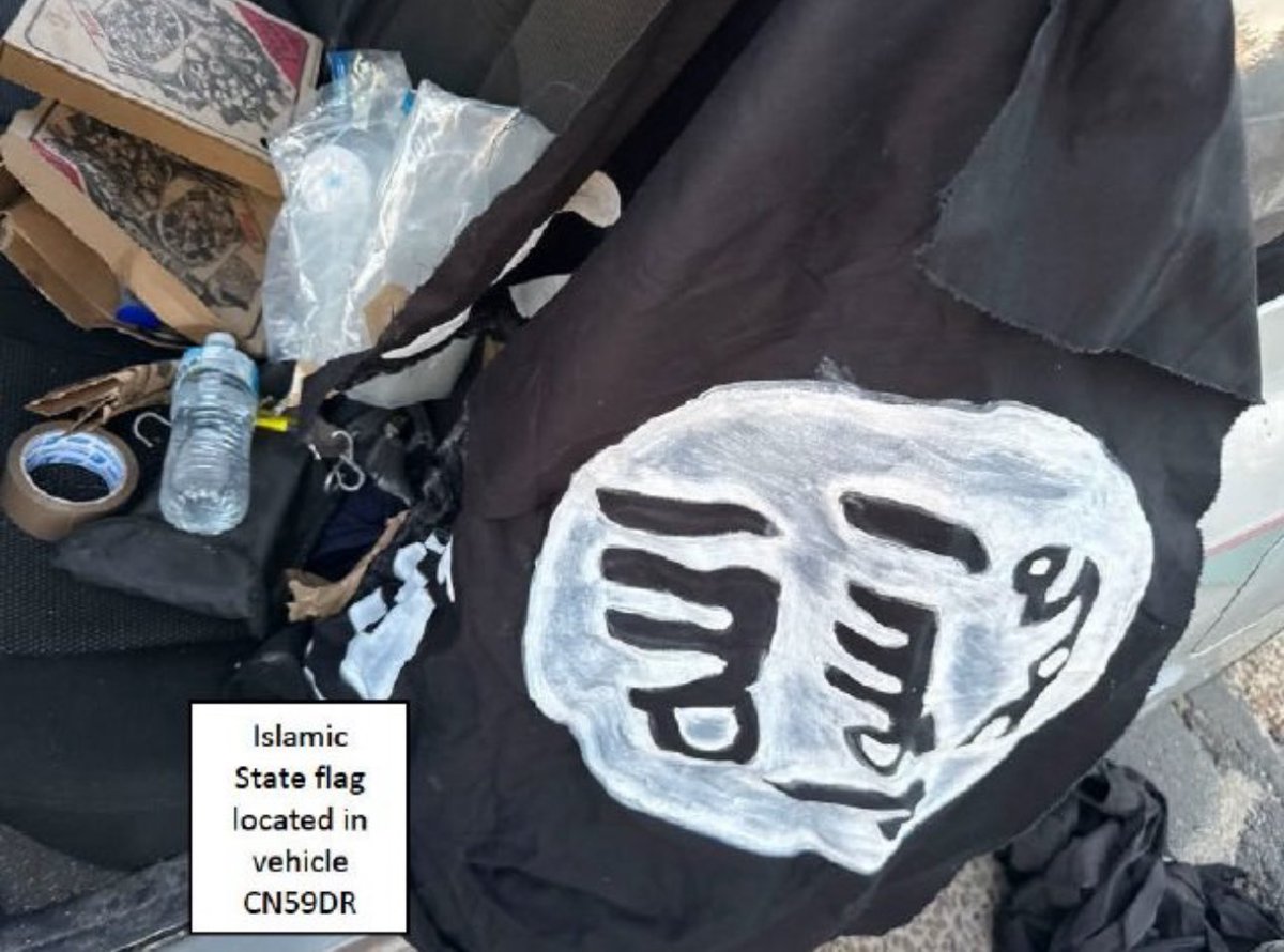 DrewPavlou's tweet image. ISIS flag found in the car of the Bondi shooters. 

The government and police knew within one hour of the shooting that the attackers displayed ISIS flags on their vehicle but they waited two days to confirm this with the public so as to try stop people blaming Islamic extremists